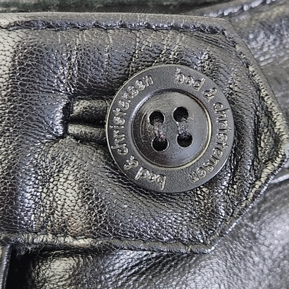 BOD & CHRISTENSEN Genuine Leather Soft Pant — Black / Ladies 12 - Picture 7 of 14